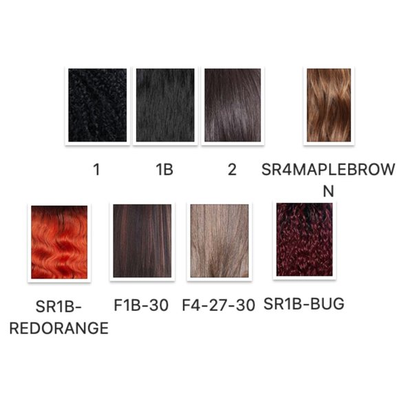 ML106 Lela Mane Concept Full Wig Melanin Queen 100% Human Hair Blend with Bangs - Picture 5 of 5